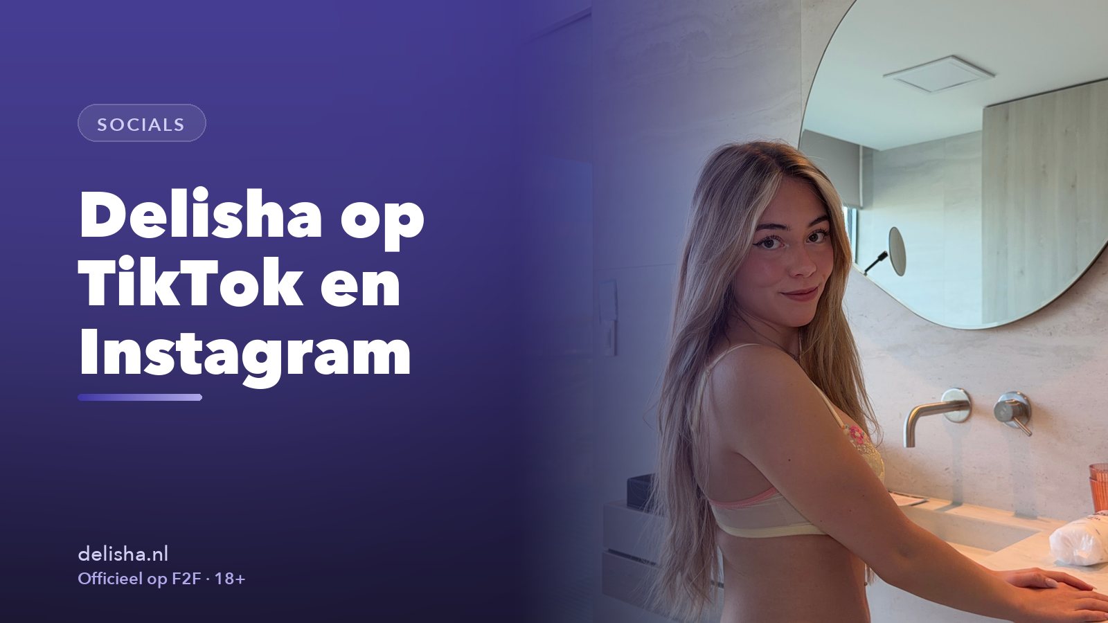 Delisha op TikTok, Instagram en Snapchat: haar echte accounts
